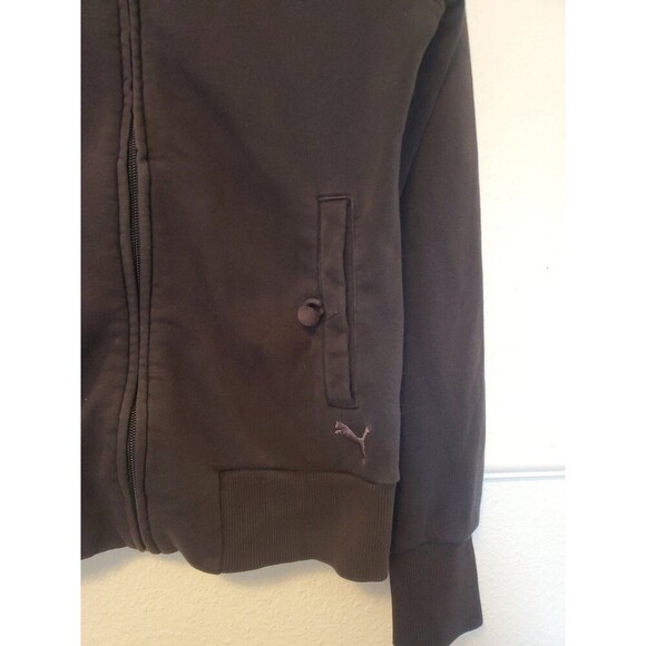 Puma Scuderia Ferrari Windbreaker Jacket Womens Size S Black Full Zip Pockets - Picture 4 of 16